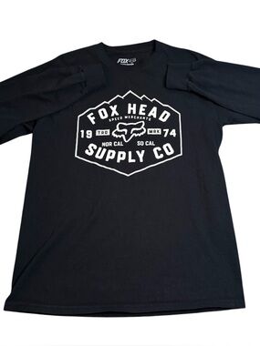 Fox Racing BackBone Tech Motocross Men’s T Shirt Black Size Medium